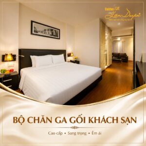 Bộ chăn ga gối khách sạn 5 sao, 3 sản phẩm (Mã SP: GS006) - GoldenSilk
