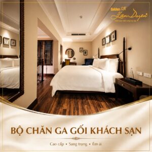 Bộ chăn ga gối khách sạn 5 sao, 3 sản phẩm (Mã SP: GS009) - GoldenSilk