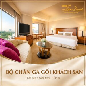 Bộ chăn ga gối khách sạn 5 sao, 3 sản phẩm (Mã SP: GS010) - GoldenSilk