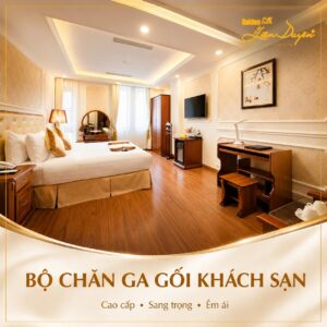 Bộ chăn ga gối khách sạn 5 sao, 3 sản phẩm (Mã SP: GS013) - GoldenSilk
