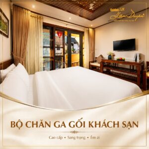 Bộ chăn ga gối khách sạn 5 sao, 7 sản phẩm (Mã SP: GS017) - GoldenSilk