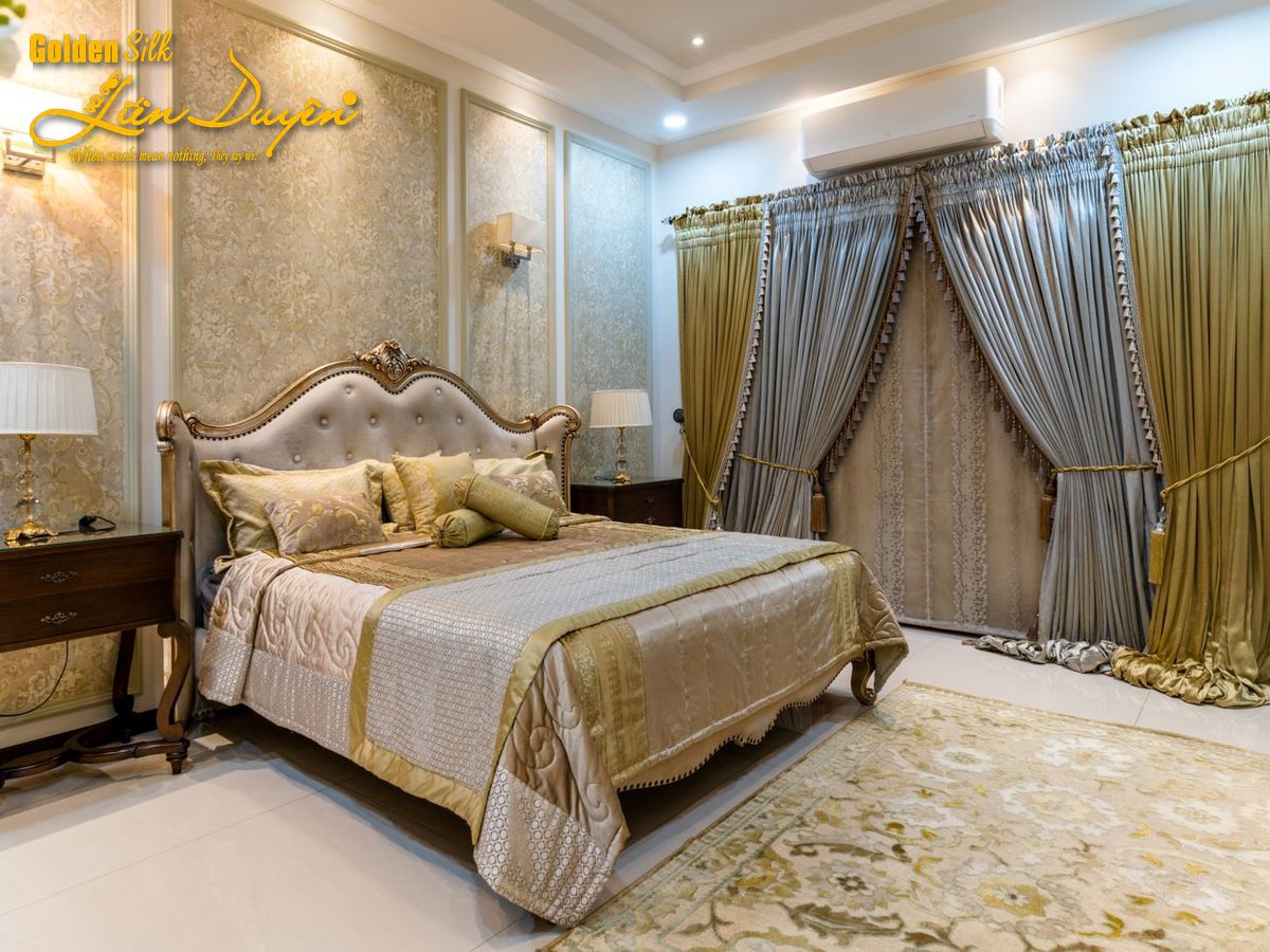 Bộ chăn ga gối khách sạn 5 sao đủ màu, 7 sản phẩm (Mã SP: GS019) - GoldenSilk - ảnh 4 Bộ chăn ga gối khách sạn 5 sao đủ màu, 7 sản phẩm (Mã SP: GS019) - GoldenSilk - ảnh 4