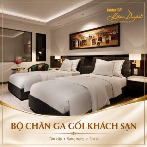 Bộ Chăn Ga Gối Khách Sạn T200 Trắng Trơn - GoldenSilk