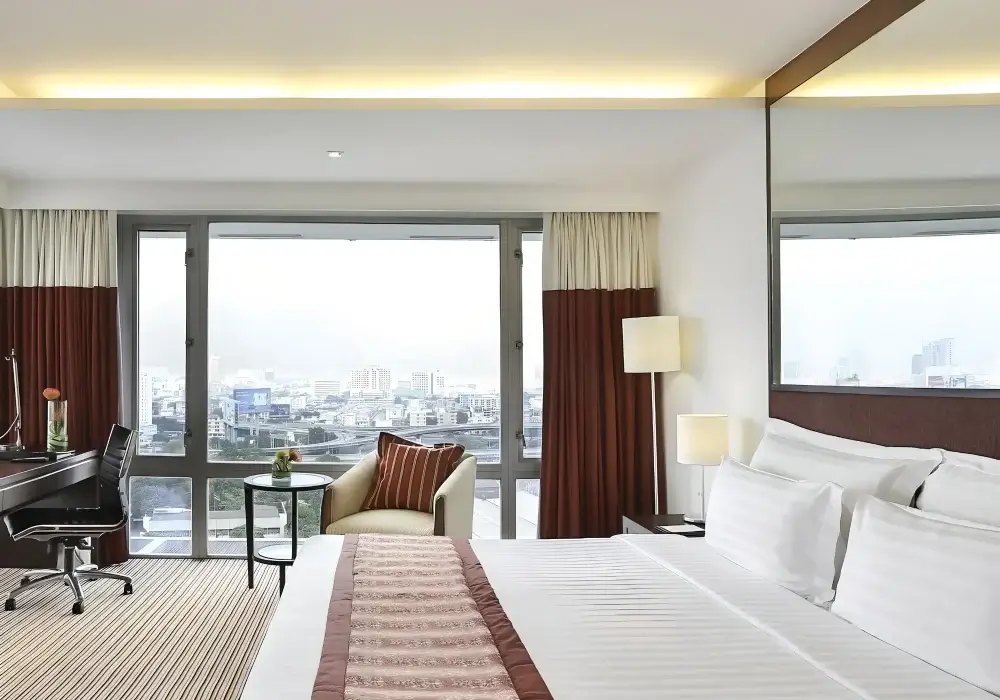 Bộ Chăn Ga Gối Khách Sạn T300 Kẻ Sọc 6 Bộ Chăn Ga Gối Khách Sạn T300 Kẻ Sọc - GoldenSilk - hình chi tiết 3