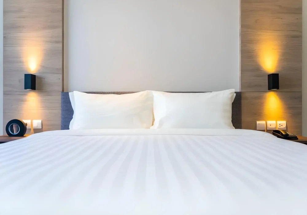 Bộ Chăn Ga Gối Khách Sạn T300 Kẻ Sọc 8 Bộ Chăn Ga Gối Khách Sạn T300 Kẻ Sọc - GoldenSilk - hình chi tiết 5