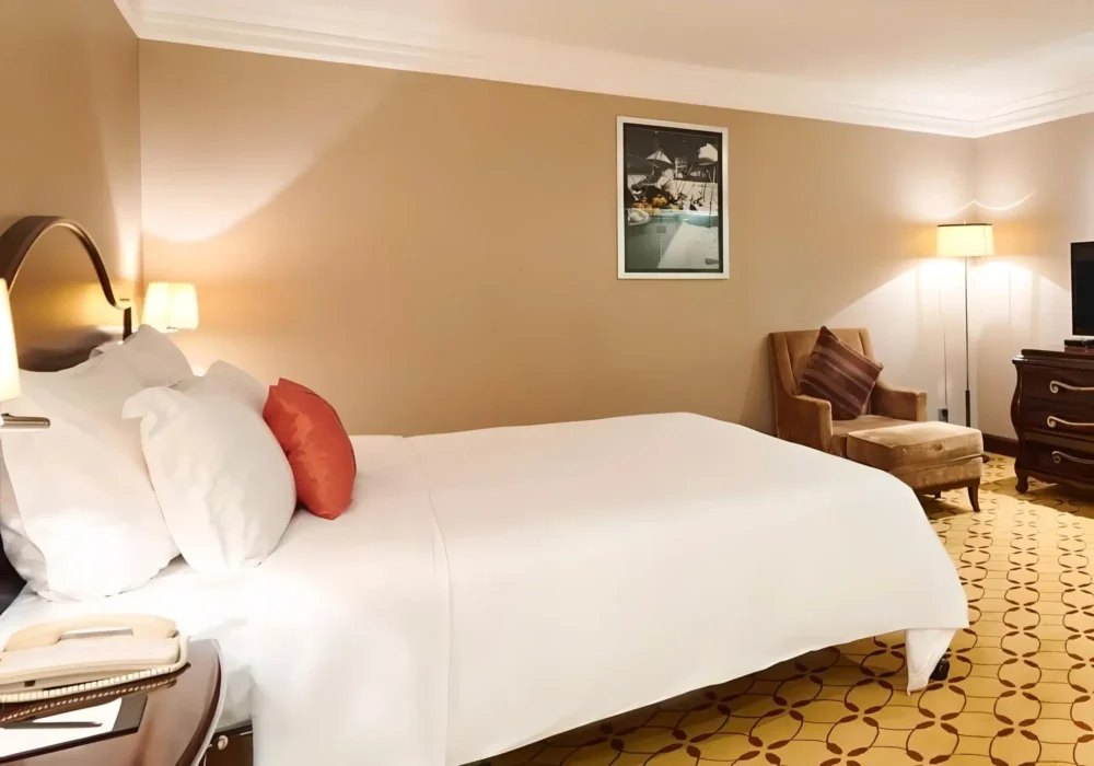 Bộ Chăn Ga Gối Khách Sạn T300 Trắng Trơn 7 Bộ Chăn Ga Gối Khách Sạn T300 Trắng Trơn - GoldenSilk - hình chi tiết 4