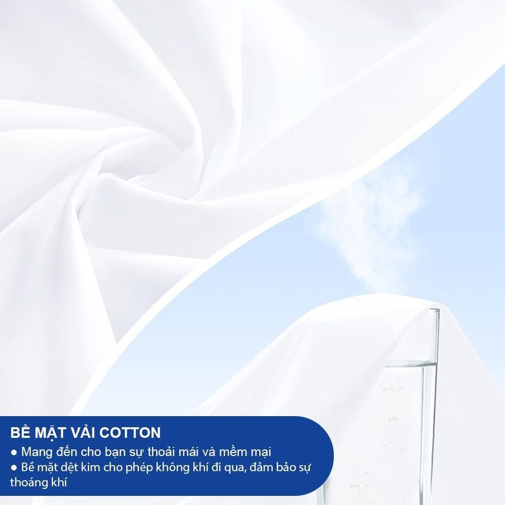Ga Chống Thấm 100% Cotton Phủ Lớp TPU 2 Ga Chống Thấm 100% Cotton Phủ Lớp TPU - GoldenSilk - hình chi tiết 2