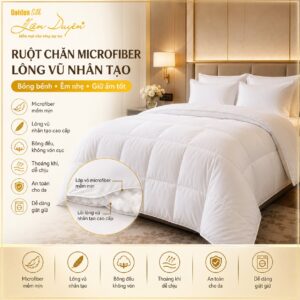 Ruột chăn Microfiber lông vũ nhân tạo - GoldenSilk