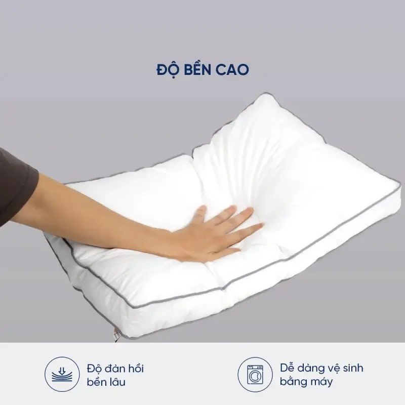 Ruột gối Micro lông vũ nhân tạo cao cấp kháng khuẩn 3 Ruột gối Micro lông vũ nhân tạo 2 viền cao cấp kháng khuẩn - GoldenSilk - hình chi tiết 3