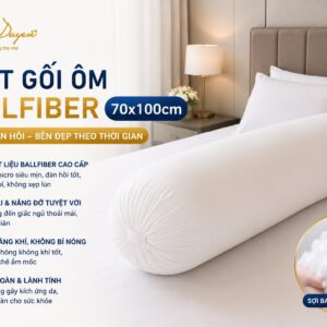 Ruột gối ôm BallFiber 70x100cm - GoldenSilk