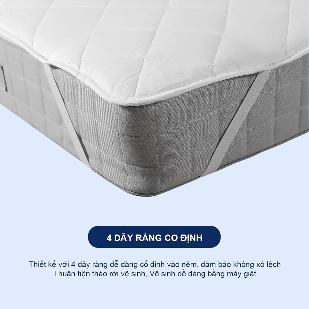 Tấm Bảo Vệ Nệm Chống Thấm Nước 3 Tấm Bảo Vệ Nệm Chống Thấm Nước - GoldenSilk - hình chi tiết 3